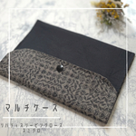 スリーピングローズスミクロ使用マルチケースLサイズ♡リバティ生地
