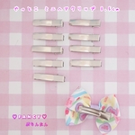 やっとこピン 35mm 10個 ベビー ヘアクリップ ☆ハンドメイド☆パーツ☆素材☆キッズアクセサリー☆かわいい☆ゆめかわいい☆パステル