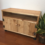 小さなテレビに丁度いいテレビ台…cabinet 　＊　TV　board　：Ｗ58　B　収納・テレビ台・プリンター台　キャビネット