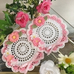 b2mama様専用ページ レース編み お花のドイリー コースターセット 🌷ஐ೨🌸🐝🌸ஐ೨🌷