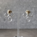 three clear earring/ピアス