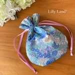 リバティ フリル巾着mini・撥水  〈Ciara〉