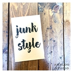 【A6】ステンシルシート『JUNK STYLE』送料無料