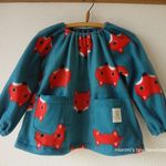 ♥SALE 20％OFF♥3000円→2400円　フリーススモック　(キツネ柄)　１１０サイズ
