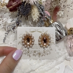 #2892 シルキーストーンのピアス/イヤリング