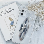 全機種対応　Iphoneケース　スマホケース　ニュアンスケース風インナーシート（ブルーベージュ）