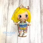 ☆THIERRY☆イーマリーちゃん着せ替えお洋服 どっちも前2 wayサロペット　フラワー　イチゴ　ヘアーリボン