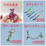 ミシン糸のミニあみねこ(紫色)