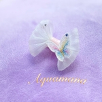 【 犬用🦋💗バレッタ 】 おしゃれ　トップノットペット　子供　ヘアアクセサリー　リボン　バレッタ　♡AquaMana♡