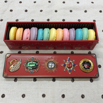 ビジュー缶カデット　レインボーマカロンラスク　お菓子のミカタ　母の日