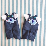 【2点セット】ゾウさんワッペン2点セット⭐️ ⭐️オビツ11、ねんどろいどどーる兼用サイズ