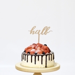 🍐プレゼントキャンペーン中　ケーキトッパー　【half】ハーフ