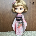 No.124 アイシードール　ネオブライス　りかちゃん振袖　ピンク金彩