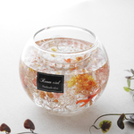 オレンジ 花束 のジェルキャンドルホルダー