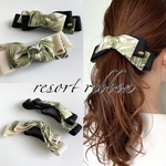 送料無料★【バナナクリップ アーチ型】 Leaf ribbon♡