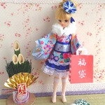 新春 福袋付き！リカちゃん 着物ドレス7点セット☆ブライスも！一点物h 