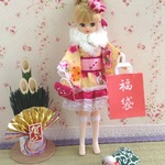 新春 福袋付き！リカちゃん 着物ドレス7点セット☆ブライスも！一点物 f