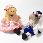 【R様専用】手作り人形／ペアのお座りタイプ(doll-031)