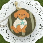 プードルのマカロンポーチ☆５ｃｍ