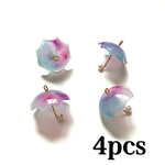 傘　アンブレラチャーム　アクリル　マーメイドカラー【4個】gc0085