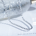 SILVER925 ボールチェーンネックレス 40cm