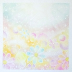パステル曼荼羅アート(送料込み)   原画 「降り注ぐ光✨」