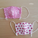 コアラとお花の子ども用立体マスクセット〈ピンク〉
