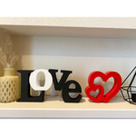 labubu 73様専用ページ♡ウッドオブジェ  アルファベット　Love 2連ハート　置物　木製