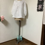 リネン　ホワイトブラウス💕