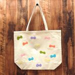 リボンだらけの大きめキャンバストートBAG