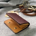 シンプルウォレット【イタリアンレザー】レディース／メンズ　札バサミ　折り財布　送料無料