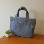 *kumata1006様ご予約品*【ころんと可愛い*デイリートート*S】*ヒッコリー*ストライプ