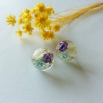 フラワードーム氷花（イヤリング／ピアス）