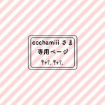 ccchamiii さま専用ページ𖤣𖥧𖥣｡𖤣𖥧𖥣｡