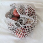 海を愛する人のエコバッグ～植物染め　グレー