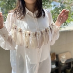 風に揺れる*･゜ﾟ･*:.｡..｡.:･*:.｡. .｡.:*タッセルチュールガーランド14      60センチ