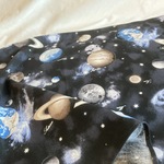 【オーダーOK】入園入学大きいランチョンマット60×40★38宇宙図鑑惑星ブラック黒★給食ナフキンお弁当