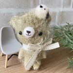 ふわふわ✽くまのあみぐるみ（シマエナガ付）