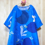 ワルツお花畑*ゆったりワンピース 青空