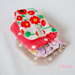 ♥·♡ SALE ♡·♥· ♧ · ♡ 限定1点  Flower Flag and  マカロン 少し大きめ８重ガーゼハンカチ２枚セット ♡ · ♧