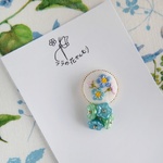 【5/5(水)21:00発売予定】刺繍　ピンズㅤ忘れな草
