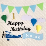 お誕生日　壁面飾り　飛行機