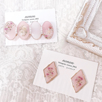 淡い ピンク アクセサリー セット ♡ ヘアクリップ ピアス