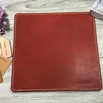 【再販】本革マウスパッド　レッド　（ハンドメイド）