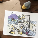 『女子ビロたちは銭湯へ🧖‍♀️♨️』