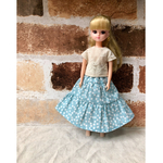 リカちゃん服　レーストップス＆ティアードスカート 