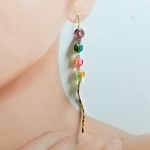 飴玉みたいなキラキラロングピアス