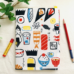 【ほぼ日手帳】「カズン」カバー お寿司柄×からし色
