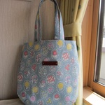 毎日のショルダーバッグ☆ブルーのボタニカル