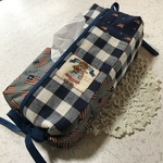 カントリーキルト　ティッシュボックスカバー